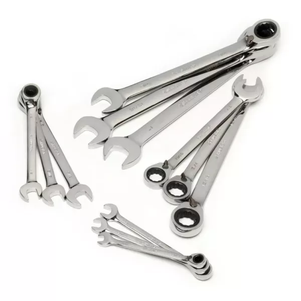 Husky Master SAE Reversible Ratcheting Wrench Set (12-Piece)