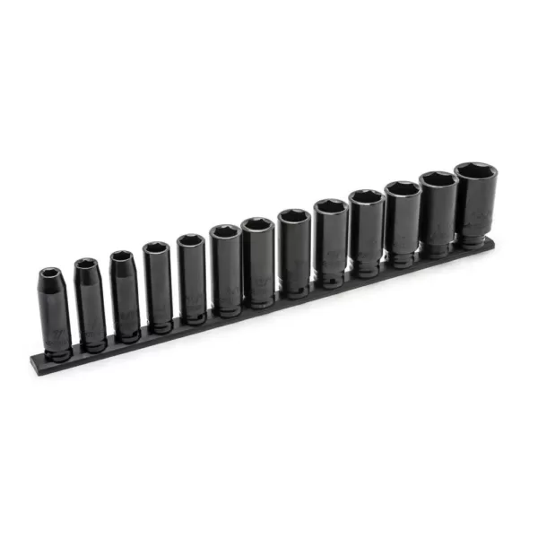 Husky 1/2 in. Drive SAE Deep Impact Socket Set (13-Piece)