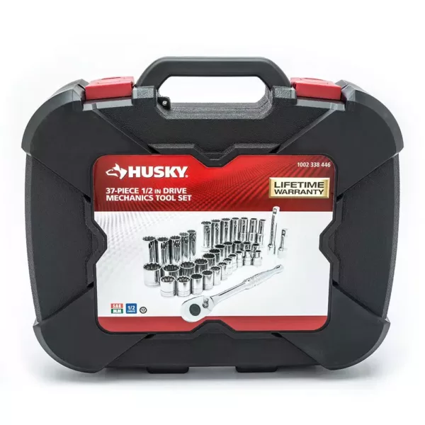 Husky 1/2 in. Drive Mechanics Tool Set (37-Piece)