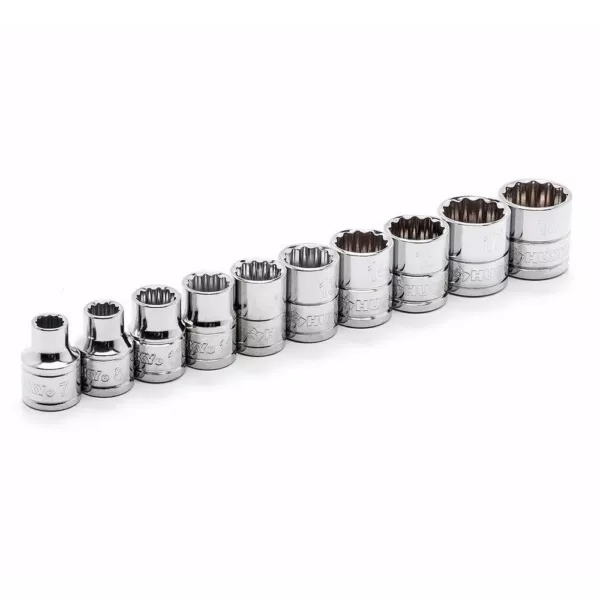 Husky 3/8 in. Drive Lighted Ratchet and Socket (21-Piece)