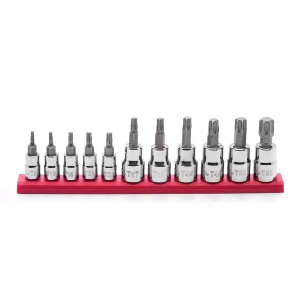 Husky 1/4 in. Drive SAE and Metric Socket and Bit Set with Ratchet and Rails (70-Piece)