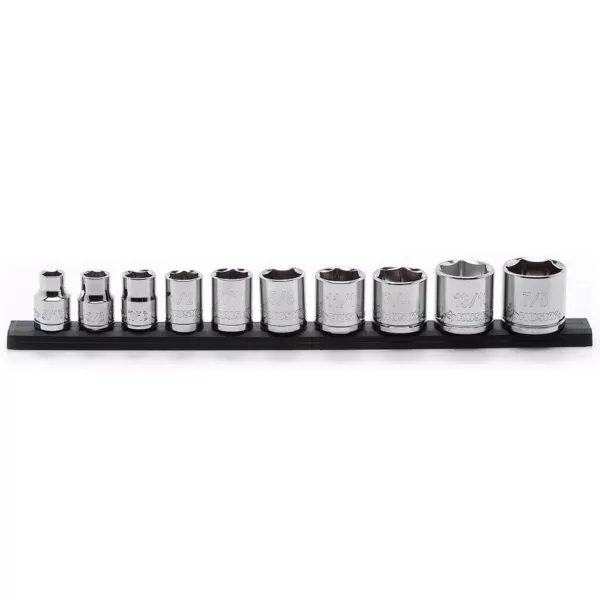 Husky 3/8 in. Drive Standard SAE Socket Set (10-Piece)