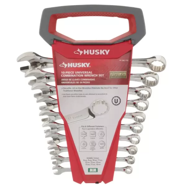 Husky Metric Universal Combination Wrench Set (10-Piece)