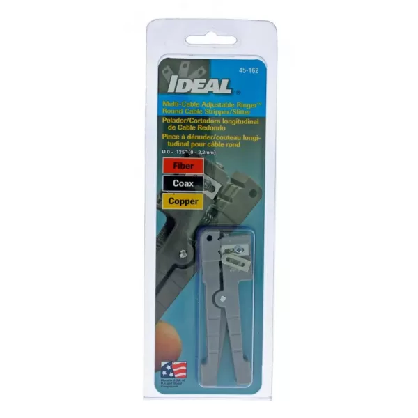 Ideal Coax/Fiber Ringer Stripper Up to 1/8 in.