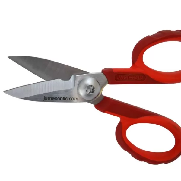 Jameson Fiber Optic Insulated Electricians Scissors, 5-1/2 in. (3-Pack)