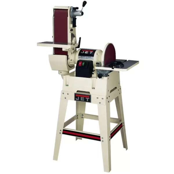 Jet 115/230-Volt JSG-6DCK 1.5 HP 6.5 in. x 48 in. Belt and 12 in. Disc Sander with Open Stand