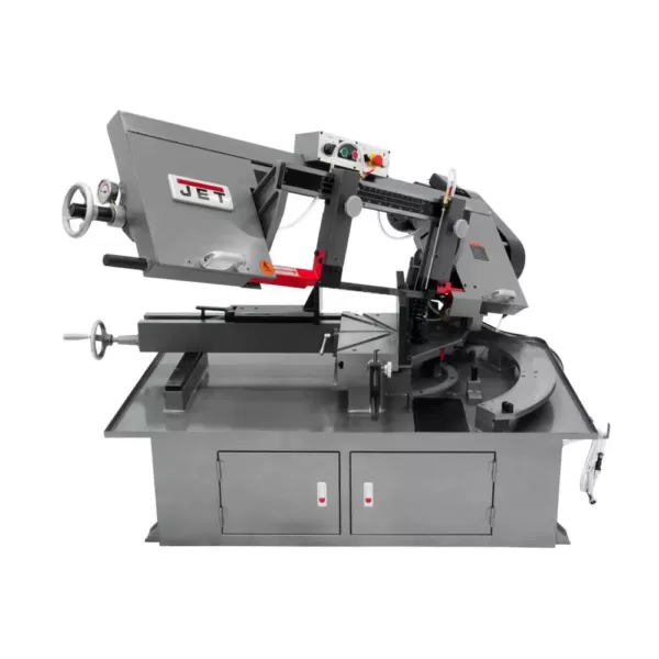 Jet 10 in. x 18 in. Metalworking Horizonal Dual Mitering Bandsaw, 2 HP, 230-Volt, 3Ph