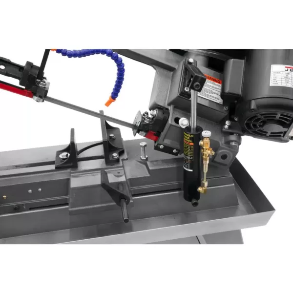 Jet 1/2 HP 5 in. x 8 in. Wet Metalworking Horizontal Band Saw with Rolling Stand, 3-Speed, 115-Volt, J-3230