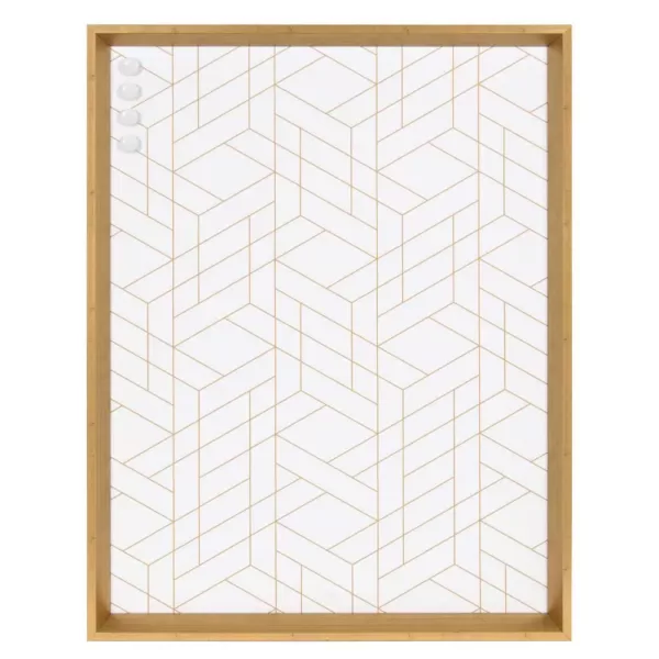 Kate and Laurel Calter Gold Geo Magnetic Memo Board