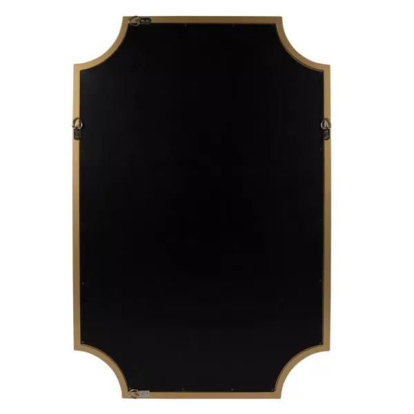 Kate and Laurel Medium Irregular Gold Contemporary Mirror (36 in. H x 24 in. W)