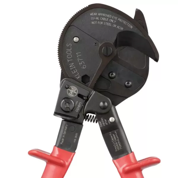 Klein Tools 7.5 in. Open Jaw Ratcheting Cable Cutter