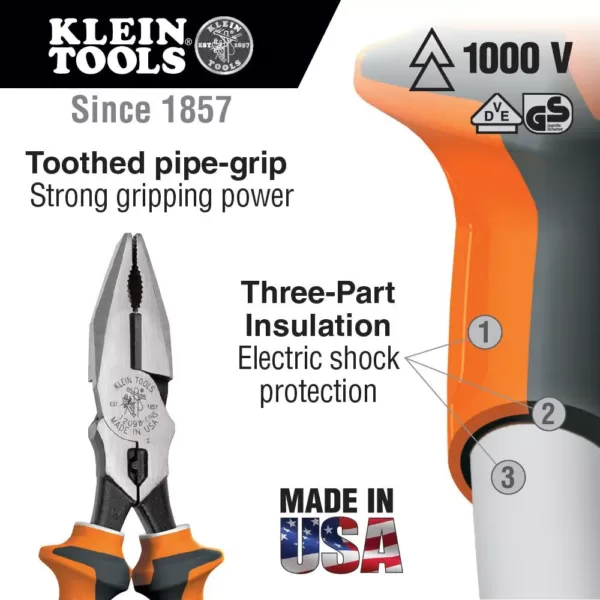 Klein Tools 8 in. Insulated Combination Pliers