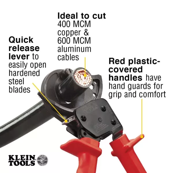 Klein Tools 10-1/4 in. Ratcheting Cable Cutter