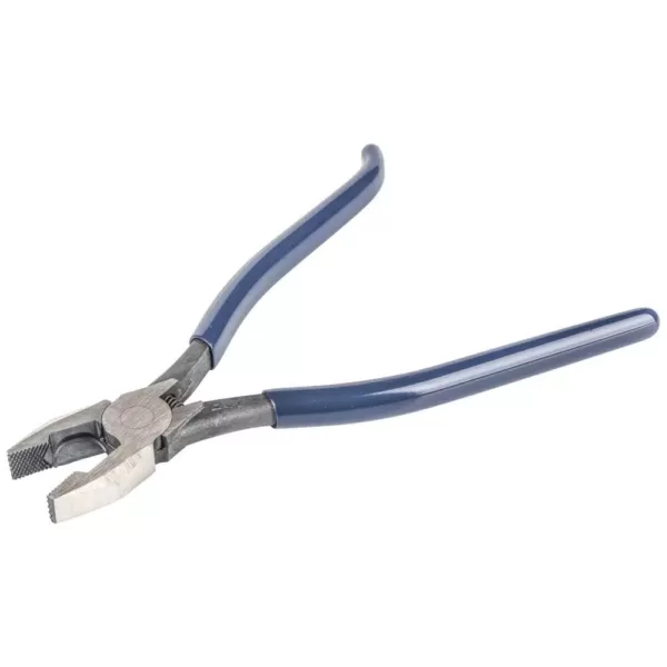 Klein Tools 9 in. Ironworker's Rebar Pliers, Left Handed, Spring Loaded