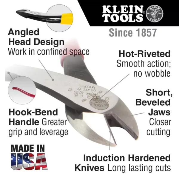 Klein Tools 9 in. High-Leverage Diagonal Cutting Pliers