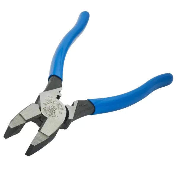 Klein Tools 9 in. Heavy Duty Side Cutting Crimping Pliers