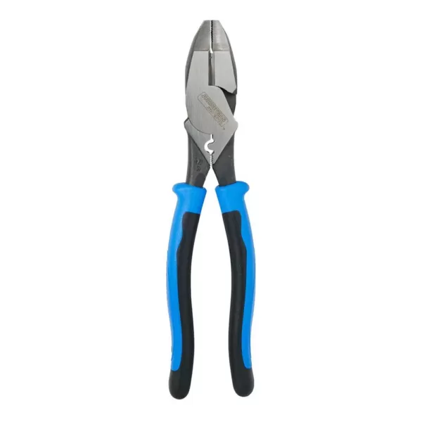 Klein Tools 9 in. Journeyman Heavy Duty Side Cutting Crimping and Tape Pulling Pliers