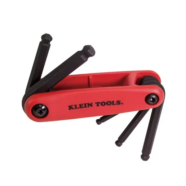 Klein Tools 5-Metric Sizes Grip-It Hex Key Set