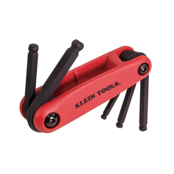 Klein Tools 5-Metric Sizes Grip-It Hex Key Set