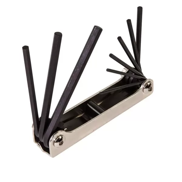 Klein Tools 9-Key Folding Hex-Key Set Inch Sizes