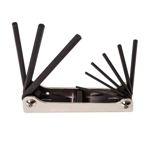 Klein Tools 9-Key Folding Hex-Key Set Inch Sizes