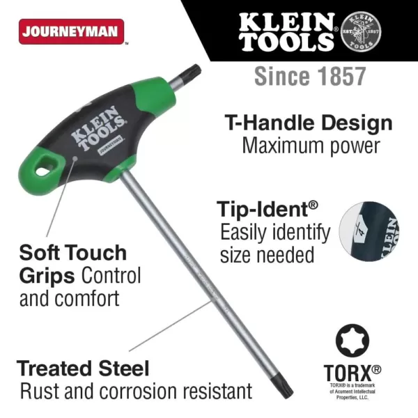 Klein Tools T25 Torx 6 in. Journeyman T-Handle