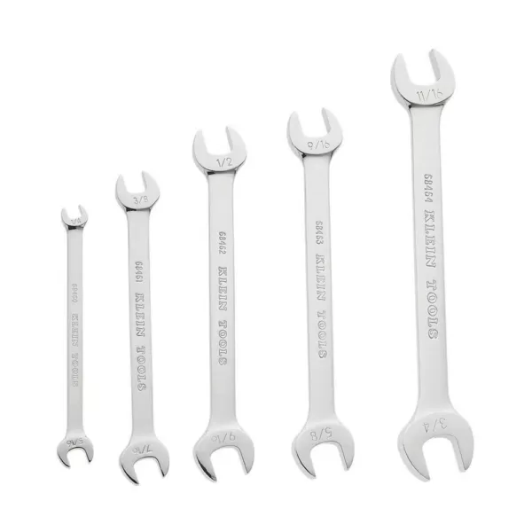 Klein Tools Open-End Wrench Set (5-Piece)