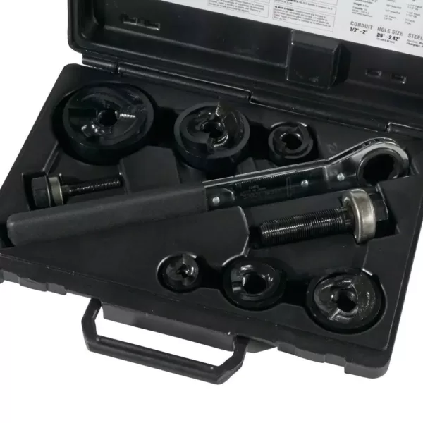 Klein Tools 9-Piece Knockout Punch with Wrench Set