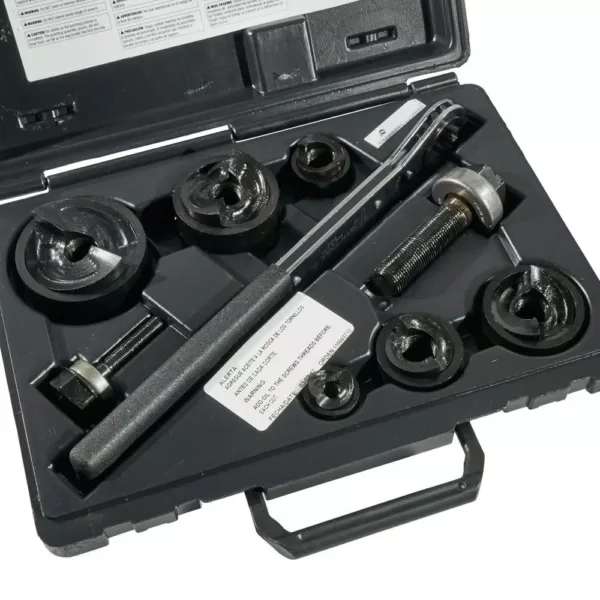 Klein Tools 9-Piece Knockout Punch with Wrench Set