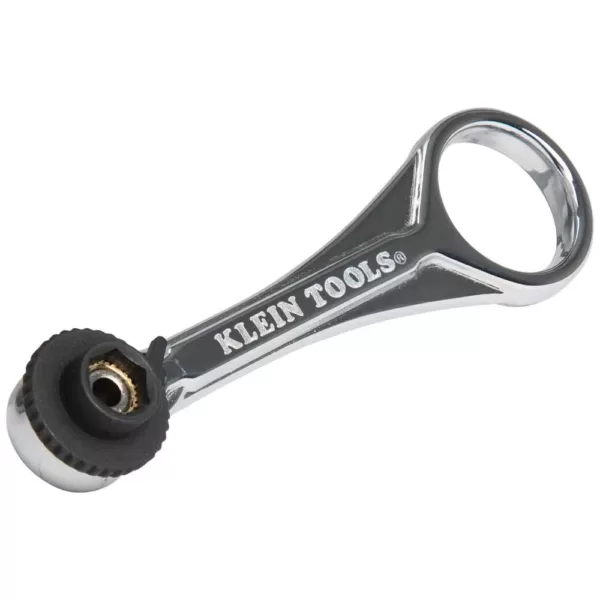 Klein Tools 1/4 in. Drive Electrician's Mini Ratchet with Screwdriver Bits and Adapter