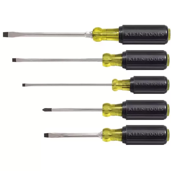 Klein Tools 5-Piece Assorted Screwdriver Set- Cushion Grip Handles