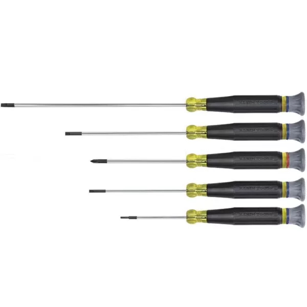 Klein Tools 5-Piece Electronics Screwdriver Set- Cushion Grip Handles