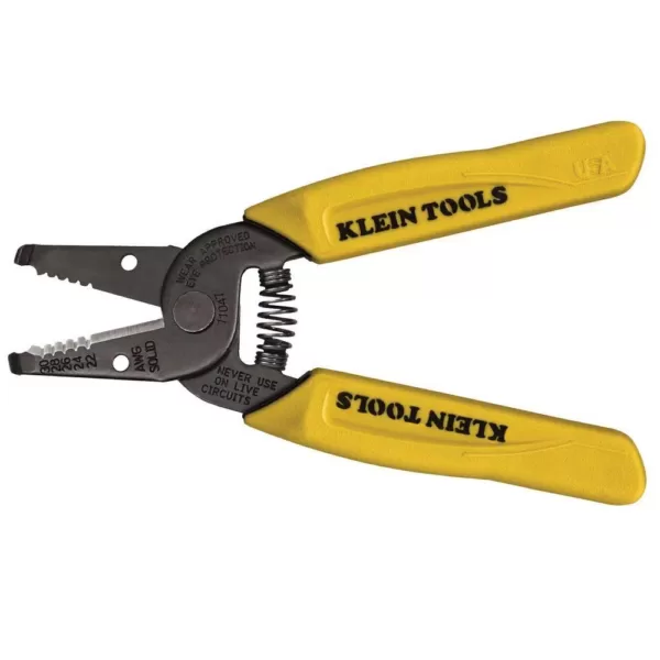 Klein Tools 9-2/5 in. Wire Stripper & Cutter for 22-30 AWG Solid Wire