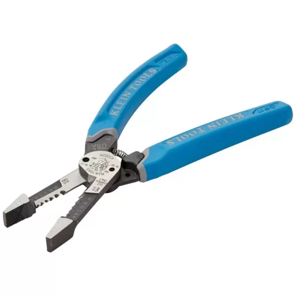 Klein Tools 8-18 Solid/10-20 Stranded Heavy-Duty Wire Stripper with Shear-Cut