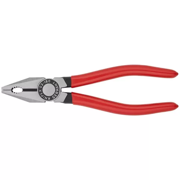 KNIPEX 7 in. Heavy Duty Forged Steel Combination Pliers with 60 HRC Cutting Edge