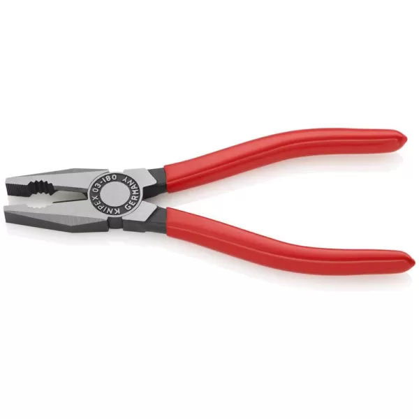 KNIPEX 7 in. Heavy Duty Forged Steel Combination Pliers with 60 HRC Cutting Edge