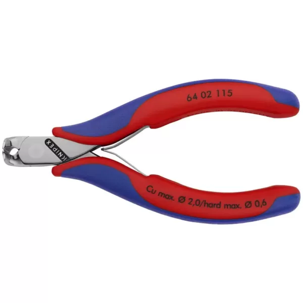 KNIPEX 4-1/2 in. Electronics End Cutters with Comfort Grip Handles