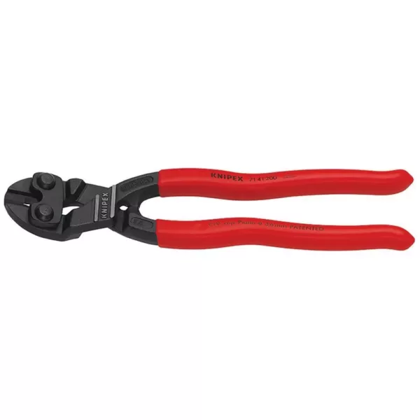 KNIPEX 8 in. Angled High Leverage Cobolt Cutting Pliers with Notch