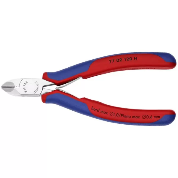 KNIPEX 4-3/4 in. Electronics Diagonal Cutters with Carbide Metal Cutting Edges