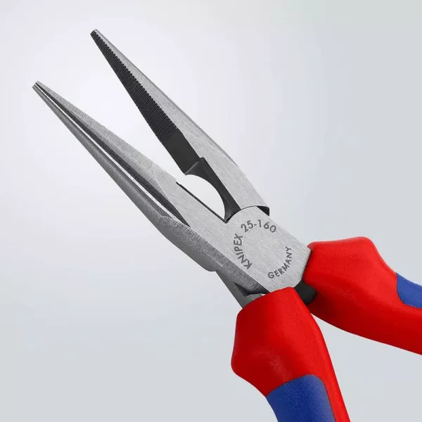 KNIPEX 6 in. Long Nose Pliers with Cutter and Comfort Grip Handles