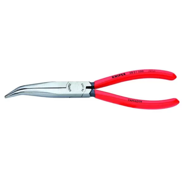 KNIPEX 8 in. Angled Long Nose Pliers