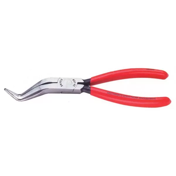 KNIPEX 8 in. Long Nose Pliers W/O Cutter-Double Angled