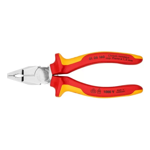 KNIPEX 6-1/4 in. Insulated Combination Pliers