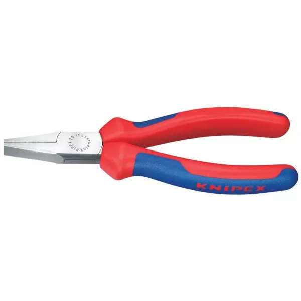 KNIPEX 5-1/2 in. Flat Nose Pliers with Comfort Grip