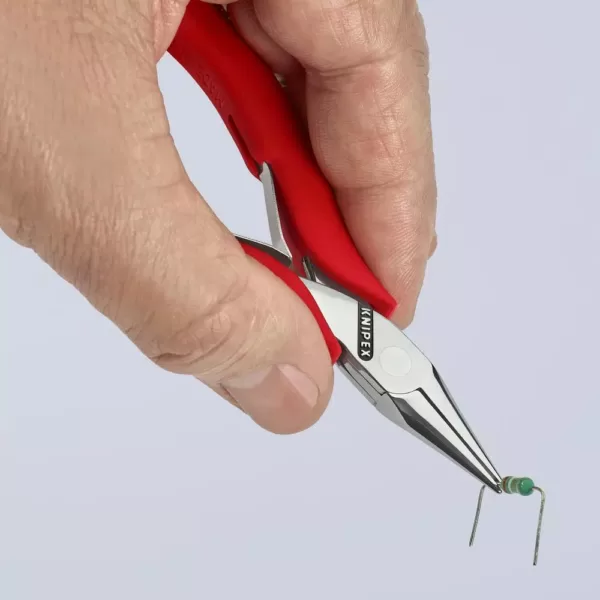 KNIPEX 4-1/2 in. Electronics Gripping Pliers with Half Round Tips