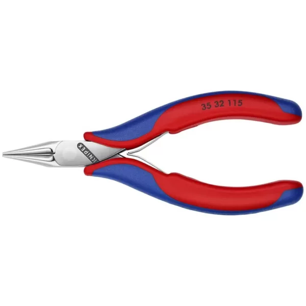 KNIPEX 4-1/2 in. Electronics Pliers-Round Tips with Comfort Grip