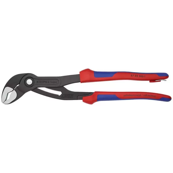 KNIPEX 12 in. Cobra Pliers with Dual-Component Comfort Grips and Tether Attachment