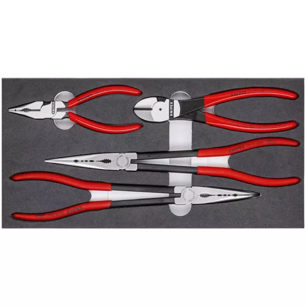 KNIPEX Automotive Pliers Set with Foam Tray (4-Piece)