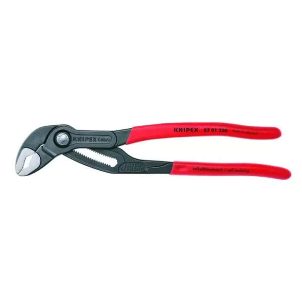 KNIPEX Forged Steel Cobra Pliers Set with 61 HRC Teeth (2-Piece)