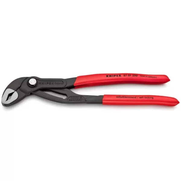 KNIPEX Cobra 10 in. Box Joint Pliers/8 in. Diagonal Cutting Pliers Set with Bonus Bag (3-Piece)